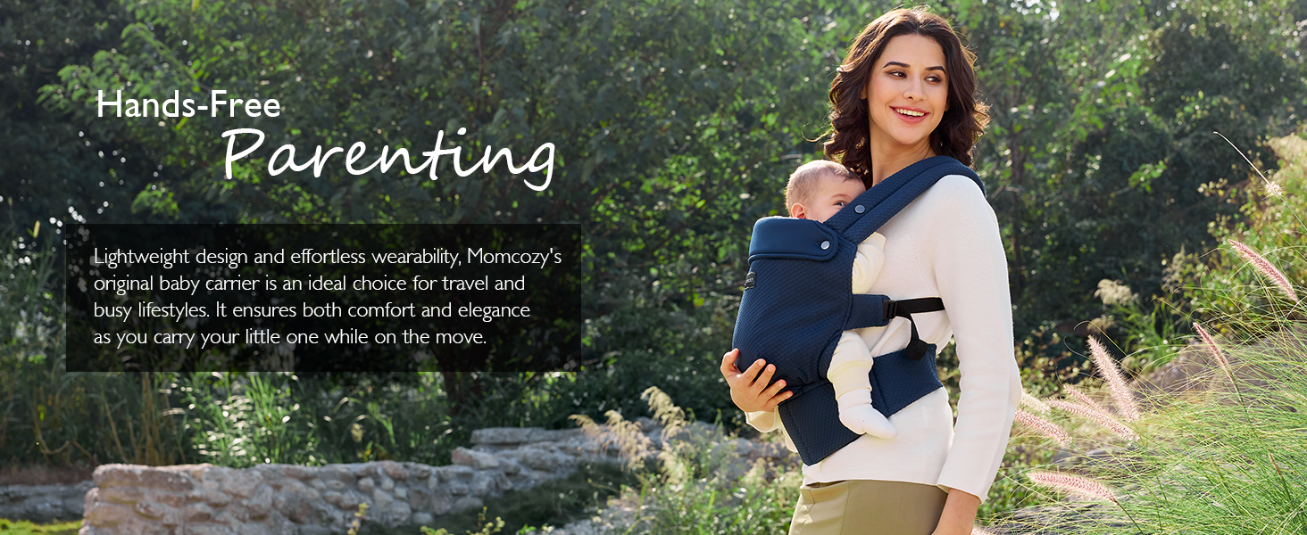 Certified hip-healthy ergonomic baby carrier with M-shape seating posture and C-curve spine support